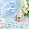 36Pcs 6 Styles Alloy Enamel Pendants ENAM-SC0004-57-4