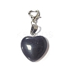 Synthetic Blue Goldstone Pendant Decorations PALLOY-PH01402-18-1