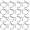 16Pcs Waxed Cotton Cord Braided Adjustable Bracelet Makings AJEW-FG0004-71A-1
