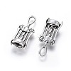 Tibetan Style Corkscrew Alloy Pendants TIBEP-Q054-12AS-NR-1