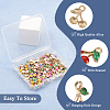 60Pcs 6 Colors Alloy Enamel Charms FIND-TA0002-31-15