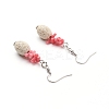Natural Lava Rock Dangle Earrings EJEW-E260-A04-2