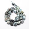 Natural Larimar Nuggets Beads Strands G-E271-128-2