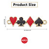 40Pcs Playing Theme Zine Alloy Enamel Connector Charms ENAM-CA0001-82-2