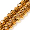 Electroplate Glass Beads Strands EGLA-A040-01F-1