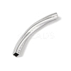 304 Stainless Steel Curved Tube Beads STAS-M071-03D-P-3