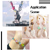 220Pcs 22 Style Transparent Spray Painted Glass Beads GLAA-CW0001-02-7