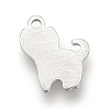 Tarnish Resistant 201Stainless Steel Kitten Stamping Blank Tag Pendants LS-STAS-S057-19-1