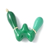 Brass Enamel Pendants KK-E093-03G-W-02-1