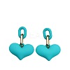 Heart Acrylic Dangle Stud Earrings FS-WG6C9EC-11-2