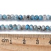 Dyed Natural Sesame Jasper Rondelle Beads Strands G-E316-2x4mm-A01-2