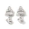 Brass Micro Pave Cubic Zirconia Pendants KK-K351-65P-1