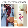 Alloy Resin Butterfly Keychains KEYC-TADJ0002-02G-K-7