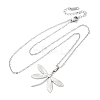 Dragonfly 304 Stainless Steel Pendant Necklaces NJEW-H059-05P-4