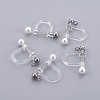 Plastic Clip-on Earring Findings X-STAS-P221-24P-1