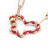 Iron Paperclip Chain Necklaces NJEW-JN02737-M-4