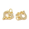 Eco-Friendly Brass Micro Pave Cubic Zirconia Pendants KK-M246-40G-2