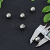 5Pcs 304 Stainless Steel Round Cord End Caps STAS-FH0002-40B-5