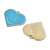 12Pcs 6 Colors Alloy Enamel Pendants ENAM-FP0001-77-4