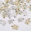 24Pcs 6 Styles Tortoise Zinc Alloy Cabochons MRMJ-OC0002-86-4