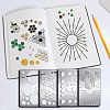 4Pcs 4 Style 304 Stainless Steel Cutting Dies Stencils DIY-FG0002-08-1