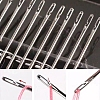 30Pcs Galvanized Iron Self Threading Hand Sewing Needles TOOL-NH0001-02A-1