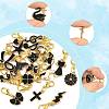 20Pcs 20 Styles Alloy Enamel Pendant Decorations HJEW-FS00045-3