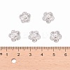 201 Stainless Steel 5-Petal Flower Filigree Fancy Bead Caps STAS-E088-01-4