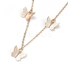 Brass Butterfly Pendant Necklaces NJEW-JN02678-01-2