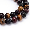 Natural Gemstone Round Bead Strands G-J303-13-6mm-3