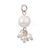 Potato Natural Cultured Freshwater Pearl Pendants PALLOY-JF04749-01-1