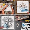 PET Hollow Out Drawing Painting Stencils DIY-WH0383-0042-4