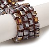 Electroplate Glass Beads Strands EGLA-D018-8x8mm-81-2