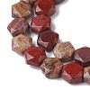 Natural Red Rainbow Jasper Beads Strands G-K359-C09-01-4