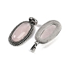 Natural Rose Quartz Pendants G-I370-07AS-08-2