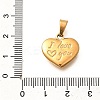201 Stainless Steel Pendants STAS-Q344-02B-G-3
