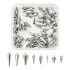 80Pcs 8 Styles Stainless Steel Pendants STAS-CJ0002-85-1