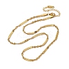 304 Stainless Steel Twisted Snake Necklaces for Women NJEW-M107-06G-2