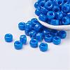 Opaque Acrylic European Large Hole Beads PL338-10-2
