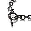 Unisex 304 Stainless Steel Cable Chain Bracelets X-BJEW-P245-39B-3