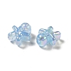 UV Plating Rainbow Iridescent Acrylic Beads PACR-M002-11A-4