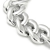 Chunky CCB Plastic Curb/Cable Chain Necklaces for Women NJEW-K261-01B-P-1-3