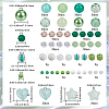 DIY Round Acrylic & Glass Beads Jewelry Making Findings Kits DIY-SP0003-01C-2