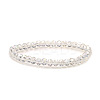Fashionable Faceted Rondelle Glass Beads Stretch Bracelets for Women Girls Gift TQ6391-7-1