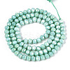 Anti-Tarnish Electroplate Rondelle Glass Beads Strands LS-EGLA-T021-4mm-17-07-2