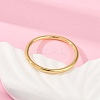 Simple Brass Finger Rings for Women RJEW-G343-12G-3