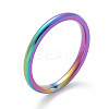 Ion Plating(IP) 304 Stainless Steel Plain Band Rings STAS-I160-E03-MC-4
