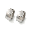 304 Stainless Steel Polishing effect Hoop Earrings EJEW-M001-29A-P-4