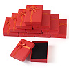 Rectangle Paper Jewelry Set Storage Boxes with Bowknot CON-TAC0014-04D-1