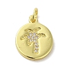 Brass Micro Pave Cubic Zirconia Pendants KK-M283-14C-01-1